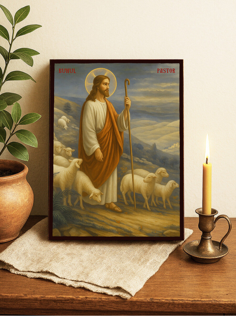 Icoană a lui Isus Hristos Păstorul cel Bun