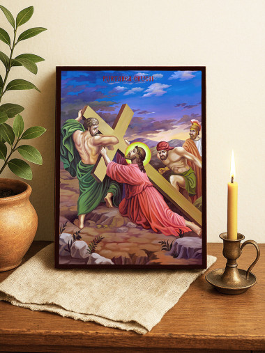 Icoană Purtarea Crucii