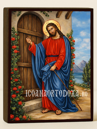 Icoană Isus Hristos bate la ușă