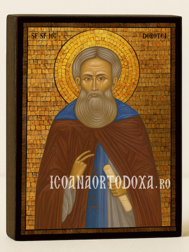 Icoană cu Sfântul Dorotei cu mozaic auriu decorativ